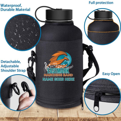 64oz Water Bottle with Carrying Case and optional name Thumbnail