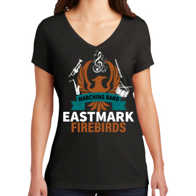 Ladies V-neck Triblend - Eastmark Firebirds Marching Band Thumbnail